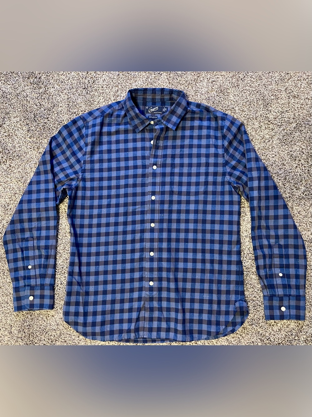 Grayers Blue Plaid Button-Down Shirt - Men's